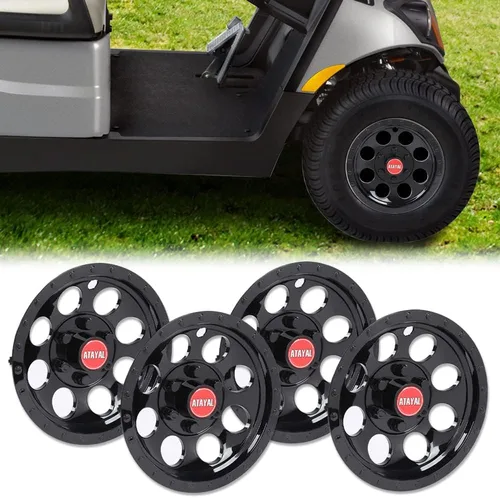 Vista 8 de G-PLUS Wheel Cover Hub Caps Compatible with EZGO Club Car and Yamaha Golf Cart Hubcaps (Set of 4,8-10 Inch)