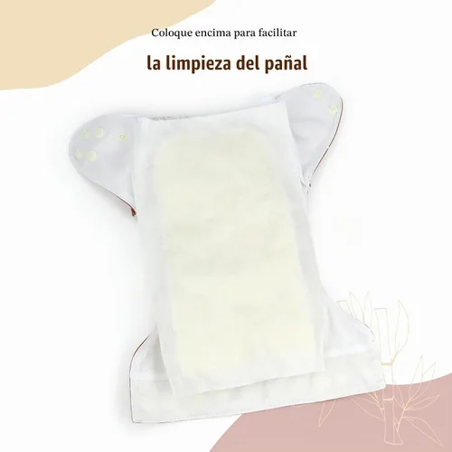 Vista 4 de Mama Koala Forros de pañales naturales desechables para pañales de tela, 200 hojas (paquete de 2)