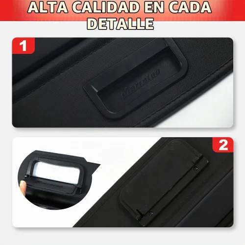 Vista 5 de Cubierta de carga estilo de fábrica para maletero de Jeep Grand Cherokee Accesorios para maletero de carga 2011-2020 2021 Negro retráctil, escudo