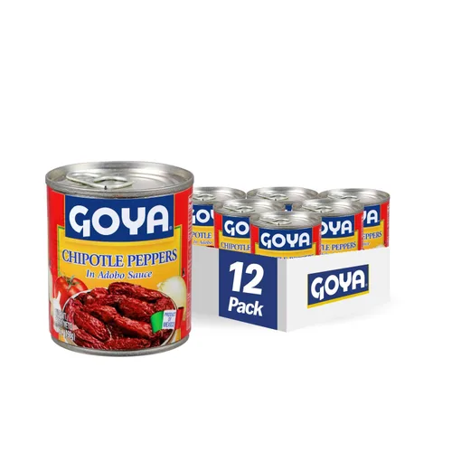 Vista 2 de Goya Foods Chipotle Peppers en salsa Adobo, 7 onzas (paquete de 12)