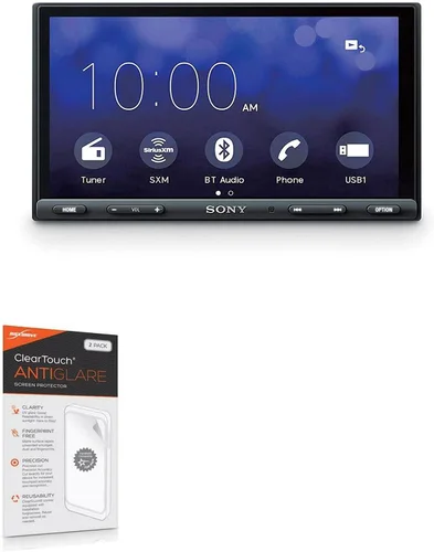 Vista 4 de BoxWave Protector de pantalla compatible con Sony XAV-AX5000 – ClearTouch Anti-Glare (2 unidades), antihuellas mate