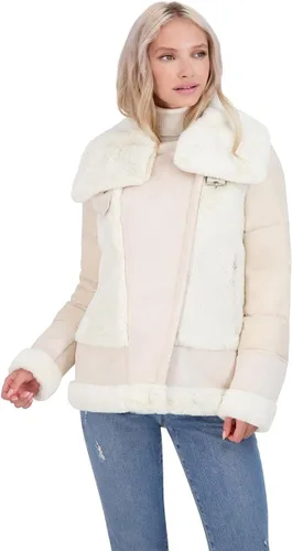 Vista 4 de TAHARI Saylor Mixed Media - Abrigo acolchado para mujer