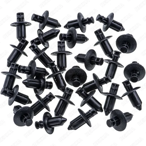 Vista 2 de Rexka 30pcs 0.315 in Agujero Tipo Empuje Retiners Clip de la cubierta para Honda Acura 91505-SL0-003 Toyota 90467-08180 Nissan 01553-06361 Subaru
