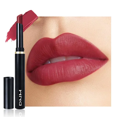 Vista 17 de evpct Lápiz labial líquido mate malva con aceite de labios, acabado brillante, lápiz labial 2 en 1, resistente al agua de larga duración