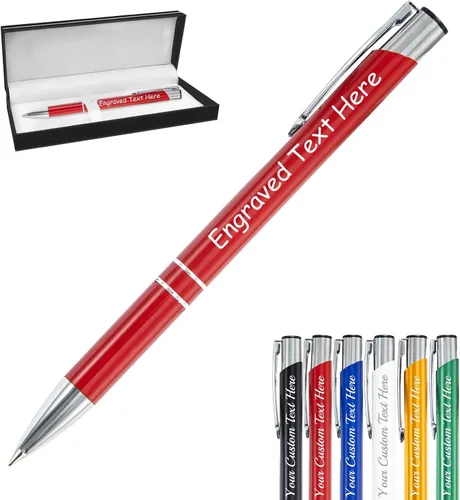 Vista 36 de Bolígrafos personalizados a granel con grabado sin nombre, bolígrafo de impresión personalizada, bolígrafo de metal pastel, regalo personalizado