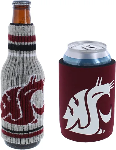 Vista 157 de College Team Color Logo Can & Bottle Holder Insulator Beverage Cooler Set