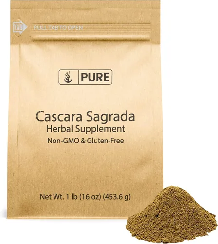Pure Original Ingredients Cascara Sagrada (1lb) Sin OMG y sin gluten, glucósidos de Pure Organic Ingredients