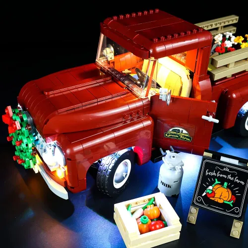 Vista 9 de Kyglaring Kit de luces LED compatible con Lego Set 10290, accesorios de iluminación compatibles con camioneta Creator, solo luces