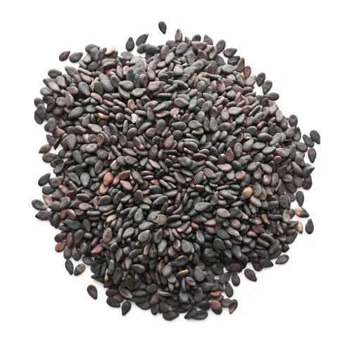 Vista 3 de Semillas de sésamo negro, 2.5 libras, crudas, sin cáscara, kosher, veganas, a granel, Kala Til