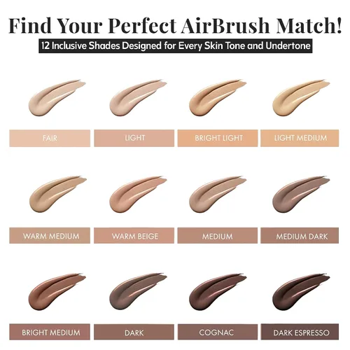 Vista 5 de Jerome Alexander MagicMinerals AirBrush Foundation - Set de 2 piezas con base en aerosol y brocha Kabuki - Maquillaje en aerosol con ingredientes