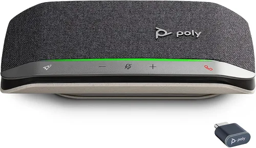 Vista 3 de POLY - Sincronización de 20+ USB-A Bluetooth Smart Speakerphone personal (Plantronics) - Conéctate a teléfonos inteligentes a través