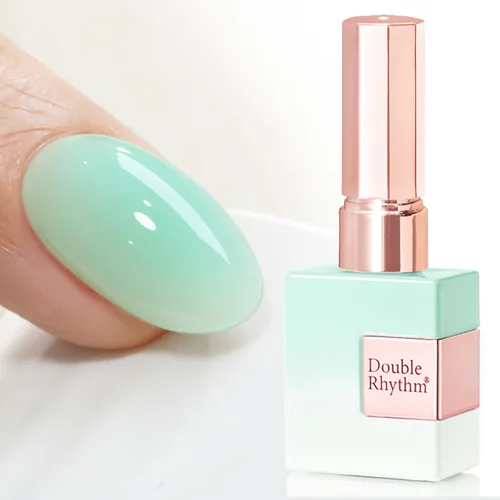 Vista 12 de Double Rhythm - Gel de construcción transparente para uñas, fortalecedor de uñas en una botella, estructura de extensión gruesa de esmalte de gel