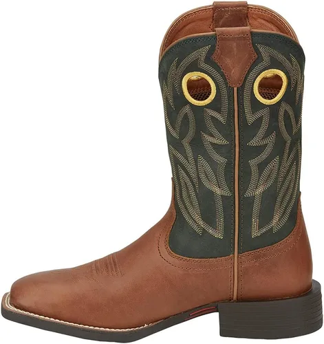 Vista 3 de Justin Boot Company Bowline Whiskey 11 Stampede Western - Botas de vaquero para hombre