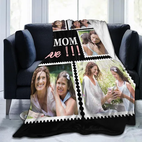 Vista 28 de JCETUNO Regalos personalizados de San Valentín para él y ella, mantas personalizadas con foto, mantas de fotos personalizadas, mantas de fotos