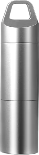 Vista 17 de Pastillero pequeño, llavero portátil para pastilleros, contenedor de pastillero de metal impermeable para bolsillo de viaje, mini organizador