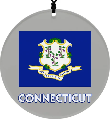 Vista 26 de Missouri Christmas Ornament - Festive Design Featuring State Flag - 2026 Hanging Acrylic Disc Decoration for Tree - Unique and Home Decor