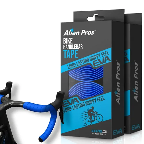 Vista 10 de ALIEN PROS Cinta de manubrio de bicicleta EVA (juego de 2) verde Bianchi - Mejora el agarre de tu bicicleta con esta cinta para manillar