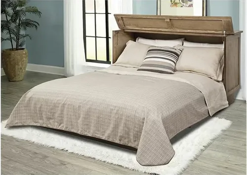 Vista 2 de Arason Essex Creden-ZzZ - Cama de gabinete Natural