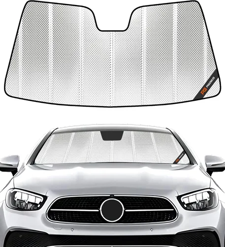 Vista 10 de Pigenius Parasol de parabrisas para Mercedes-Benz Clase C Convertible/Coupé 2017-2023 - Salvaguardia Gris