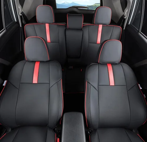 Vista 50 de Fundas de asiento RAV4 de ajuste personalizado, piel sintética impermeable para Toyota RAV4 2013-2018 (beige)