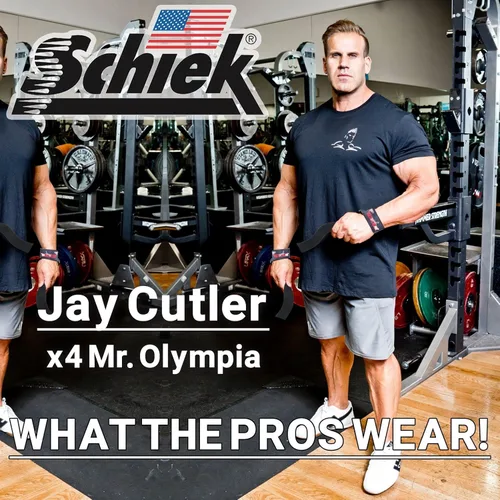 Vista 6 de Schiek Deportes Modelo J1000LLS Jay Cutler Signature Correas de elevación de cuero - Negro