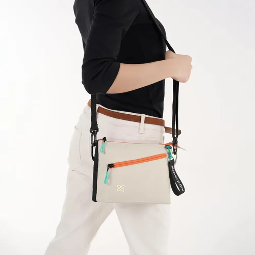 Vista 3 de Sherpani Zoom, bolso cruzado pequeño, bolso cruzado de nailon, bolso cruzado ligero, bolsa doble elegante