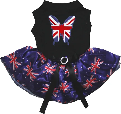 Vista 20 de petitebella cachorro perro ropa nacional corazón tema mascota vestido, XS, Australia