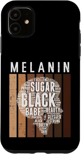 Vista 5 de Funda de regalo para iPhone 14 Melanina Sugar Black Queen Afro African Pride BHM