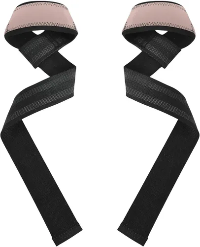 Vista 2 de Rose Gold Gradient Lifting Straps 26" Anti Slip Wrist Wraps Gym for Weightlifting, Gym, Deadlift, Workout