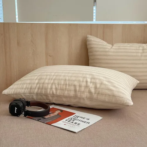 Vista 54 de mixinni Juego de funda de edredón vintage a rayas, tamaño twin, juego de ropa de cama de 3 piezas, 100% algodón lavado, suave y transpirable, funda