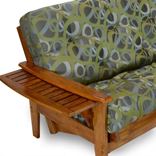 Vista 2 de Nirvana Futons Eastridge - Juego de futón tamaño Queen, marco, colchón prémium de 8 pulgadas, funda Dakota