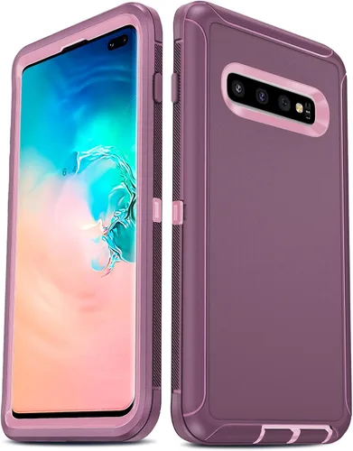 Vista 31 de LeYi Funda compatible con Galaxy S8: no compatible con S8 Plus: cubierta exterior de goma 3 en 1 de cuerpo completo a prueba de golpes, resistente