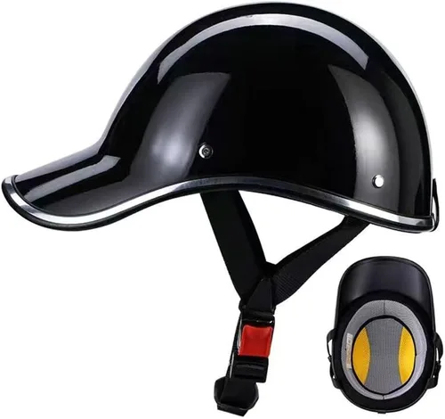 Vista 8 de Casco eléctrico retro Vespa para jóvenes, medio casco de motocicleta para adultos, casco ligero de invierno aprobado por DOT para hombres y mujeres