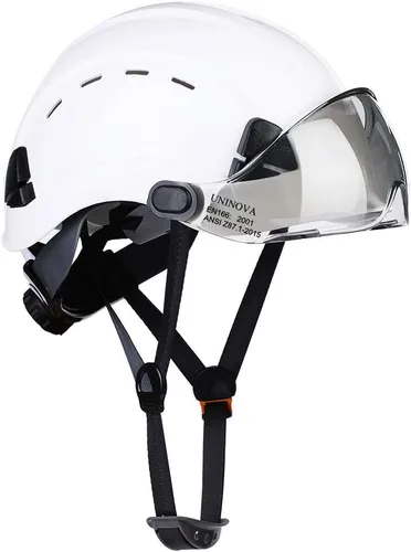 Vista 7 de Hard Hats, OSHA Approved Construction Safety Helmet with Visor Vented Hard Hat, Adjustable 6 Pt Suspension, Safety Hardhats Construction Work