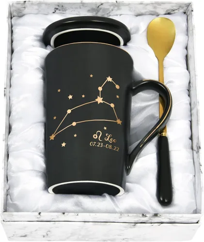 Vista 18 de YHRJWN Regalos de Acuario para Mujeres, Taza de Café de Constelación de Acuario, Regalos de Cumpleaños de Enero y Febrero para Mujeres Amantes