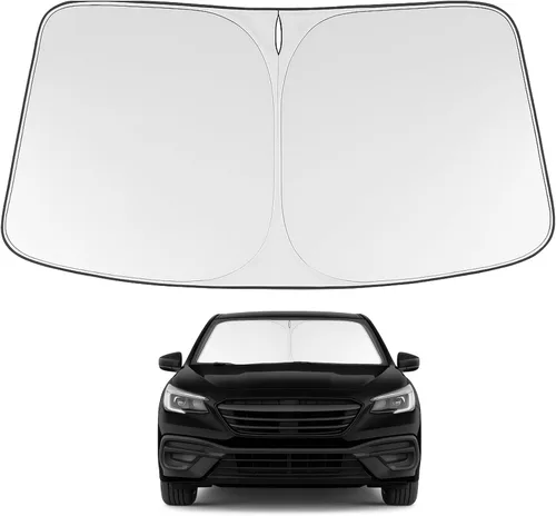 Vista 310 de Proadsy Parasol para parabrisas Rivian R1S 2022-2025 2026 de 4 capas plegable, protector de parasol frontal que bloquea los rayos UV, mantiene