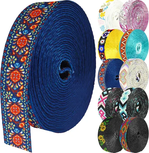 Vista 23 de 1.5 pulgadas Correa de nailon con patrón, correas de cinturón de nailon, correas para bolso, correas para mochila, cinturón de nailon