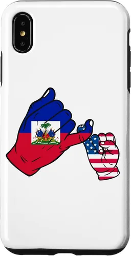 Vista 8 de iPhone XR Parent and child Haiti USA family Case