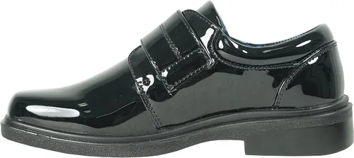 Vista 6 de bravo! Mocasines clásicos sin cordones y cordones Oxford William Kid Dress Shoe Uniforme escolar con plantilla extraíble y punta cuadrada Negro