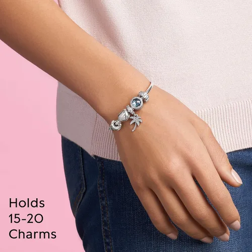 Vista 6 de Pandora Jewelry Bangle Sterling Silver Bracelet, With Gift Box