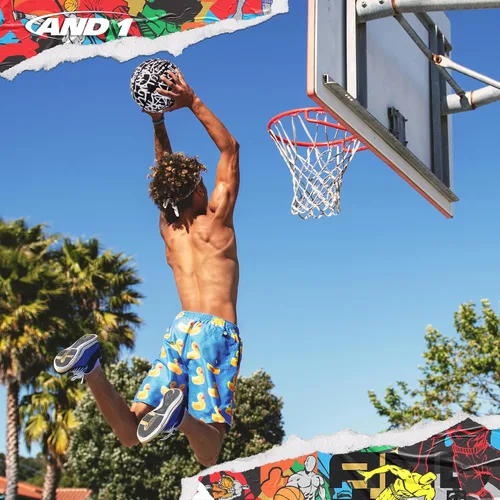 Vista 4 de AND1 Chaos - Pelota de baloncesto de goma: lista para jugar, tamaño reglamentario oficial (29.5 pulgadas), para juegos de baloncesto en interiores