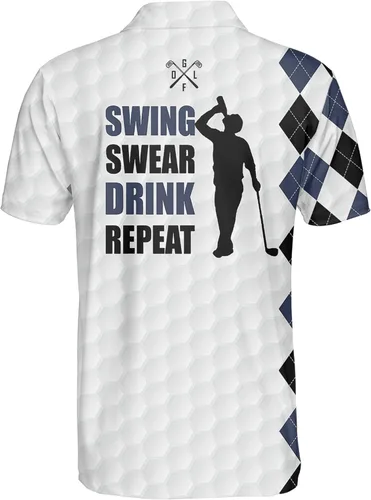 Vista 2 de PAGYMO Golf Shirts for Men Funny Golf Shirts for Men Golf Outfits for Men Golf Clothing