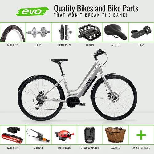 Vista 9 de evo Soporte de bicicleta - Soporte de eje de acero para bicicletas de 20" almacenamiento de bicicletas para interiores