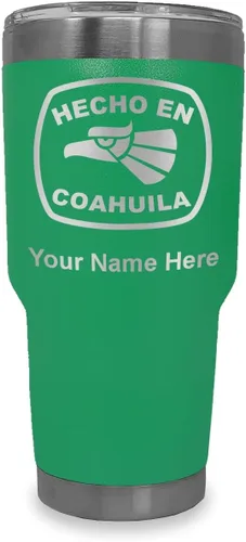 Vista 37 de LaserGram Vaso aislado al vacío de 20 onzas, hecho en coahuila, grabado personalizado incluido (negro) Engraved Gift, Vacuum Insulated Stainless