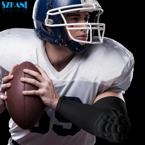 Vista 4 de SZKANI Mangas de brazo con coderas para niños, jóvenes y adultos, coderas de lucha libre para tipo de deportes