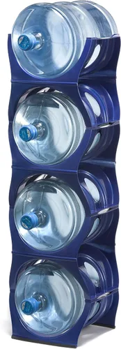 Vista 11 de Bariboo Estante apilable para almacenamiento de botellas de agua, organizador de 5 galones, soporte para jarra para organización de cocina, gabinete