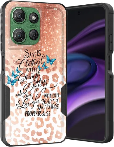 Vista 185 de para Moto G Play 4G 2024, funda de dos capas híbrida resistente y a prueba de golpes, PC duro + silicona suave protectora para Motorola Moto G Play