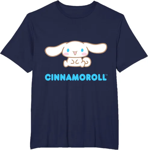Vista 70 de Cinnamoroll Character Front and Back T-Shirt S Negro
