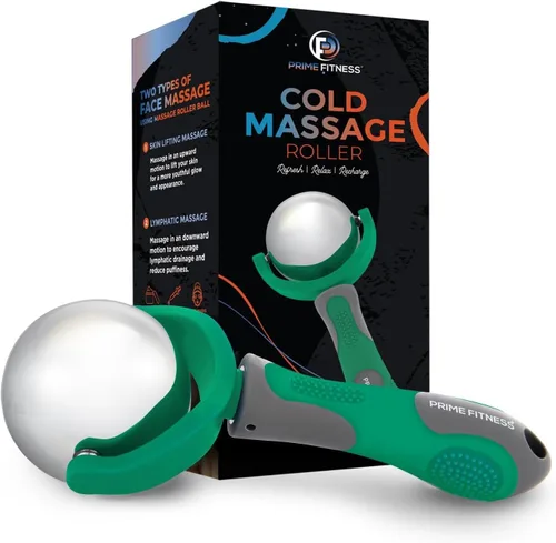 Vista 13 de PRIME Fitness Bola de masaje montada en la pared Terapia de frío Masajeador de espalda Cryo Stick Alivia el dolor muscular (masajeador 360)
