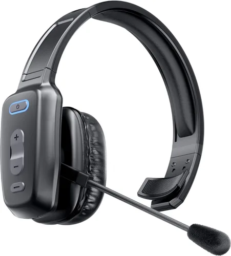 Vista 8 de Auriculares Bluetooth, 60 horas con cancelación de ruido AI V5.2 sobre la cabeza, auriculares inalámbricos de un solo oído con micrófono, botón